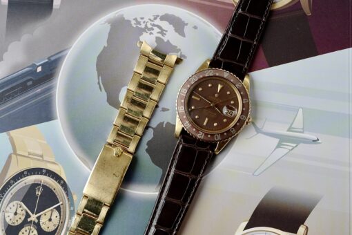 ROLEX GMT-MASTER REF.1675/8 NO CROWN GUARD MARK1. 1962Y