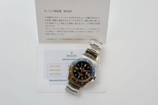 GMT-MASTER REF.1675MM"OCC DIAL"PCG / 1959-60Y O/H国際サービス保証書付 - 画像 (11)