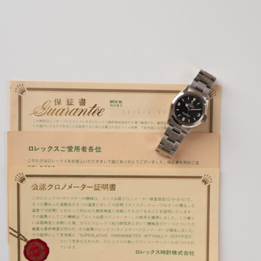 ロレックス/エクスプローラー1/ファットフォント/ROLEX EXPLORER 1 "Fat Font" フルセットRef.1016 R番 1988y MINT - 画像 (4)