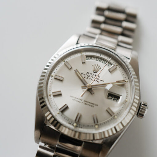 ロレックス/デイデイト/ワイドボーイ/18Kホワイトゴールド/ROLEX DAY-DATE "Wide Boy" 18KWG Ref.1803/9 1973y - 画像 (2)