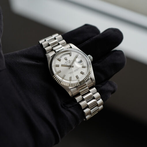 ロレックス/デイデイト/ワイドボーイ/18Kホワイトゴールド/ROLEX DAY-DATE "Wide Boy" 18KWG Ref.1803/9 1973y - 画像 (3)