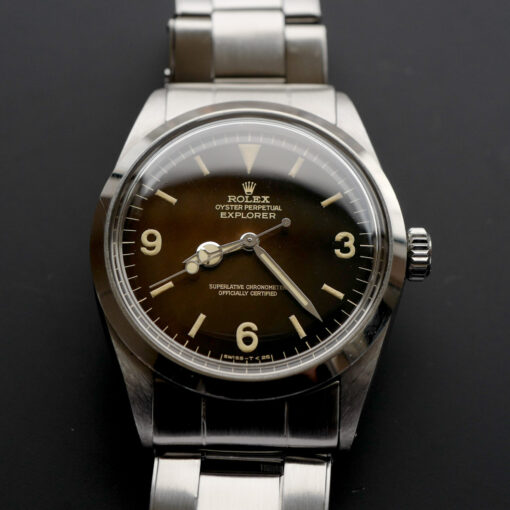 ロレックス/エクスプローラー1/Ref.1016トロピカル/ミラーダイヤル/ROLEX EXPLORER 1 "Tropical" Ref.1016 Gilt Dial 1965y - 画像 (3)
