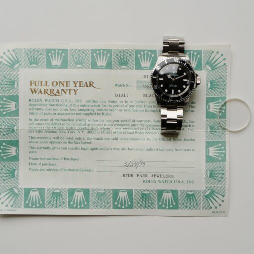 ロレックス/サブマリーナ/14060U番/USギャラ付き/ROLEX SUBMARINER "DOME" Ref.14060 U 1997y US Guarantee - 画像 (2)