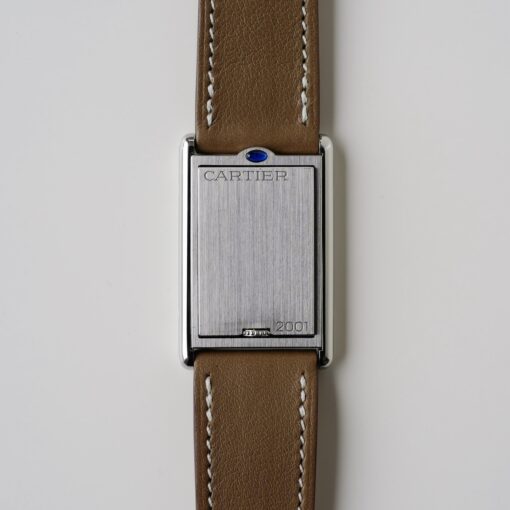 カルティエ/タンクバスキュラントLM/ホワイトローマンギョーシェダイヤル/手巻き/フレデリックピゲ/CARTIER TANK BASCULANTE White Roman Guilloche Dial / Hand Winding / SS 2001 - 画像 (12)