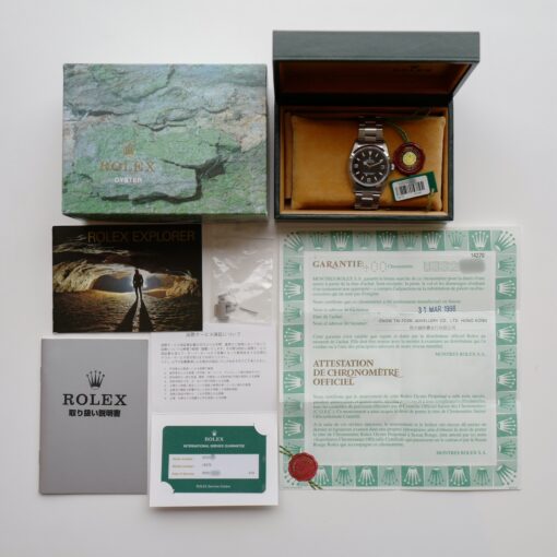 [1]ロレックス/エクスプローラー1/U番/オールトリチウム/保証書付き/フルセット/ROLEX EXPLORER 1 Ref.14270 U 1997-98 FULL SET - 画像 (2)