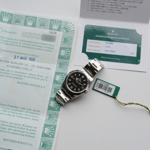 [1]ロレックス/エクスプローラー1/U番/オールトリチウム/保証書付き/フルセット/ROLEX EXPLORER 1 Ref.14270 U 1997-98 FULL SET - 画像 (3)