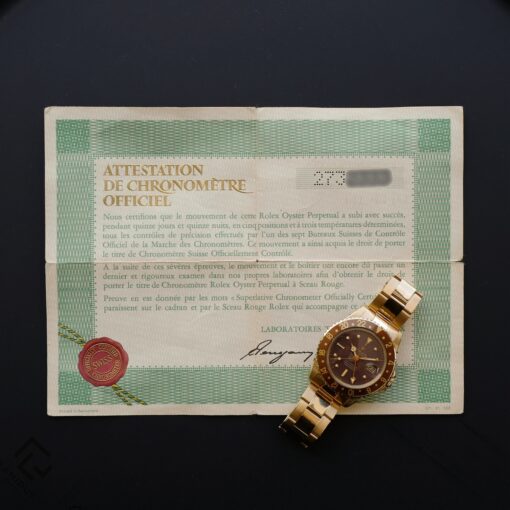 ロレックス/GMTマスター1675/8/茶つぼ/保証書/ROLEX GMT-MASTER Ref.1675/8  "Nipple Dial" 18KYG 1971y - 画像 (2)