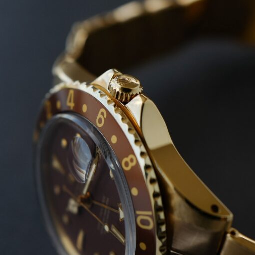 ロレックス/GMTマスター1675/8/茶つぼ/保証書/ROLEX GMT-MASTER Ref.1675/8  "Nipple Dial" 18KYG 1971y - 画像 (11)