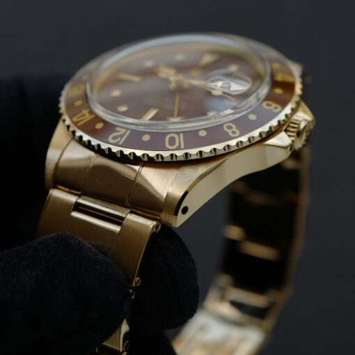ロレックス/GMTマスター1675/8/茶つぼ/保証書/ROLEX GMT-MASTER Ref.1675/8  "Nipple Dial" 18KYG 1971y - 画像 (8)