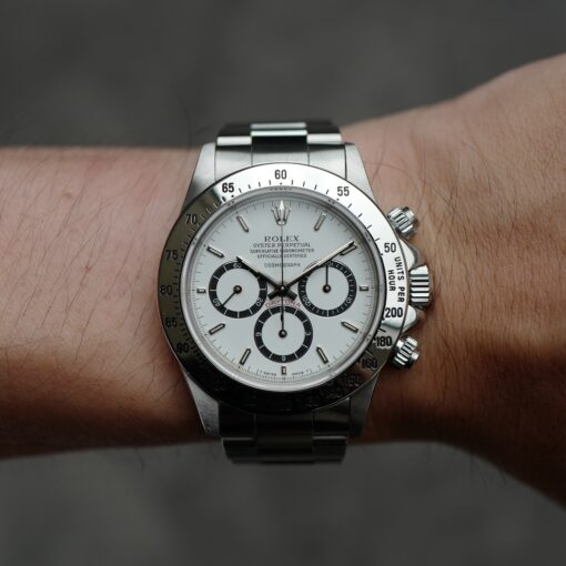 ロレックス/デイトナ16520/L番/段落ち/200タキ/逆６シングルバックル/ROLEX ZENITH DAYTONA Ref.16520 L "Mk.1 FLOATING DIAL" Mk.1  200Tachy Bezel 1989Y - 画像 (5)