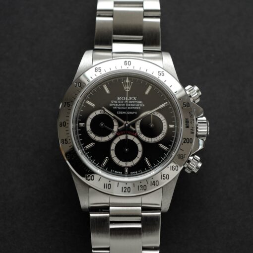 ロレックス/デイトナ16520/R番/段落ち/200タキ/逆６シングルバックル/ROLEX ZENITH DAYTONA Ref.16520 R "Mk.1 Floating Dial" Mk1. 200Tachy Bezel 1988Y - 画像 (4)