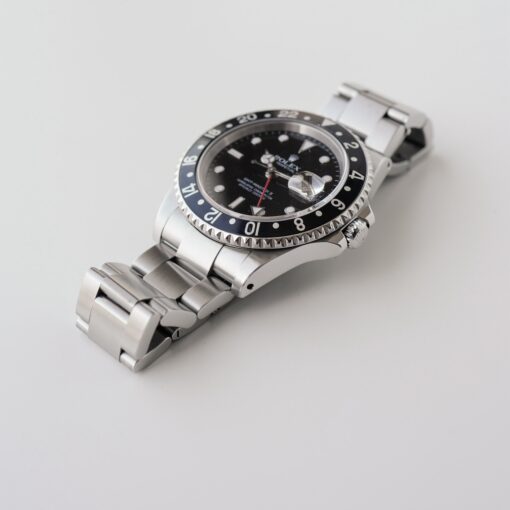 ロレックス/GMTマスター2/16710/P番/2000年/黒ベゼル/横穴あり/保証書付きフルセット/ROLEX GMT-MASTER 2 Ref.16710 "Black Bezel" 2000y Full Set - 画像 (7)