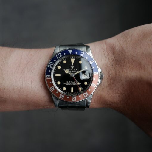 ロレックス/GMTマスター1675/後期ミラーダイヤル/ワイドスイス/1965年/ROLEX GMT-MASTER Ref.1675 "GILT DIAL, WIDE SWISS" 1965 - 画像 (5)