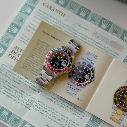 ロレックス/GMTマスター2/16710/コークベゼル/A番/1999年/保証付フルセット/ROLEX GMT-MASTER 2 Ref.16710 "Coke"1999y Full Set - 画像 (3)