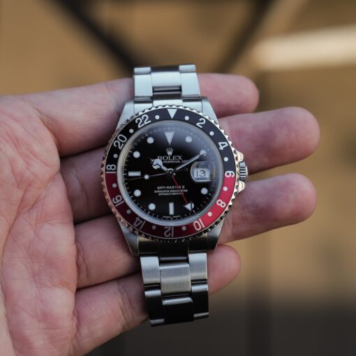 ロレックス/GMTマスター2/16710/コークベゼル/A番/1999年/保証付フルセット/ROLEX GMT-MASTER 2 Ref.16710 "Coke"1999y Full Set - 画像 (5)