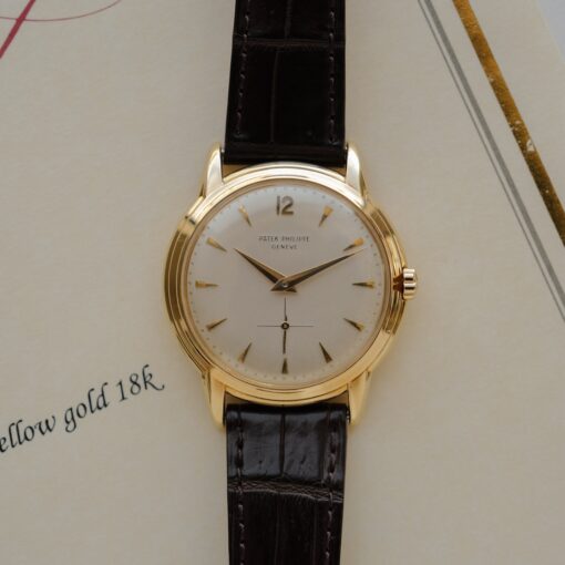 パテック・フィリップ/カラトラバ/2551/12-600AT/18KYG/1958yアーカイブ証明書付き/PATEK PHILIPPE CALATRAVA Ref.2551/cal.12-600 with Archive Paper - 画像 (5)