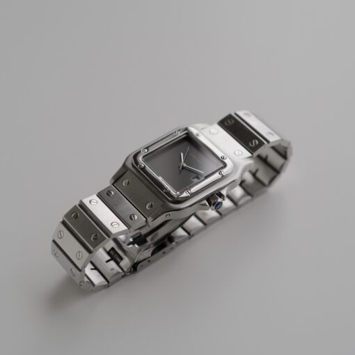 カルティエ/サントス/カレ/ガルべ/LM/ゴースト/グレイダイヤル/2960/CARTIER SANTOS Carrée / Galbee LM "GHOST/GREY DIAL" Ref.2960 Stainless Steel Case - 画像 (4)