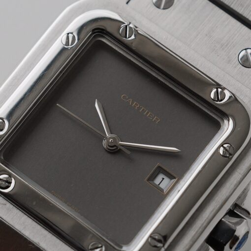 カルティエ/サントス/カレ/ガルべ/LM/ゴースト/グレイダイヤル/2960/CARTIER SANTOS Carrée / Galbee LM "GHOST/GREY DIAL" Ref.2960 Stainless Steel Case - 画像 (5)