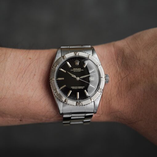 ロレックス/デイトジャスト6609/サンダーバード/ミラーダイヤル/WGベゼル/1959年ROLEX DATE-JUST Ref.6609 Turn-O-Gragh "Thunderbird"  Gilt Dial 1959 - 画像 (2)
