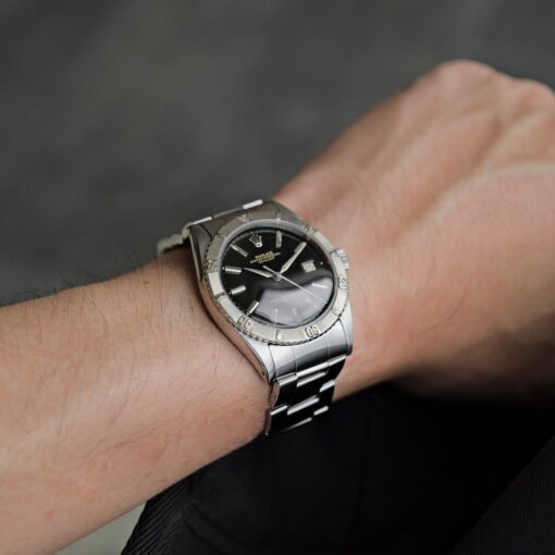 ロレックス/デイトジャスト6609/サンダーバード/ミラーダイヤル/WGベゼル/1959年ROLEX DATE-JUST Ref.6609 Turn-O-Gragh "Thunderbird"  Gilt Dial 1959 - 画像 (3)