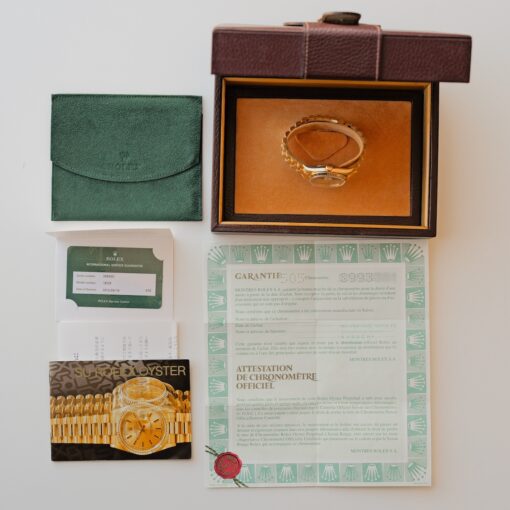 ロレックス/デイデイト36/18238/S番/ローマ数字/18Kイエローゴールド/ROLEX DAY-DATE 36 Ref.18238 18KYG "Roman" 1993 Box and Papers - 画像 (2)