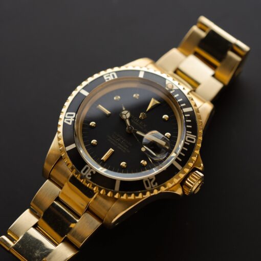 [参考商品］ロレックス/サブマリーナーデイト1680/8/黒壺ダイヤル/18KYG/ROLEX SUBMARINER DATE Ref.1680/8 "Black Nipple Dial" 18K YG 1972y - 画像 (5)