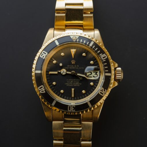 [参考商品］ロレックス/サブマリーナーデイト1680/8/黒壺ダイヤル/18KYG/ROLEX SUBMARINER DATE Ref.1680/8 "Black Nipple Dial" 18K YG 1972y - 画像 (4)