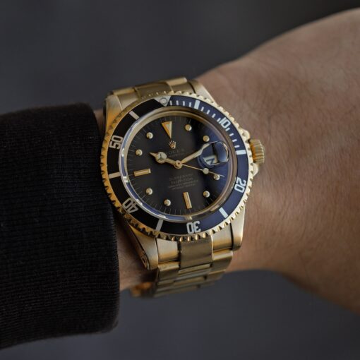 [参考商品］ロレックス/サブマリーナーデイト1680/8/黒壺ダイヤル/18KYG/ROLEX SUBMARINER DATE Ref.1680/8 "Black Nipple Dial" 18K YG 1972y - 画像 (2)