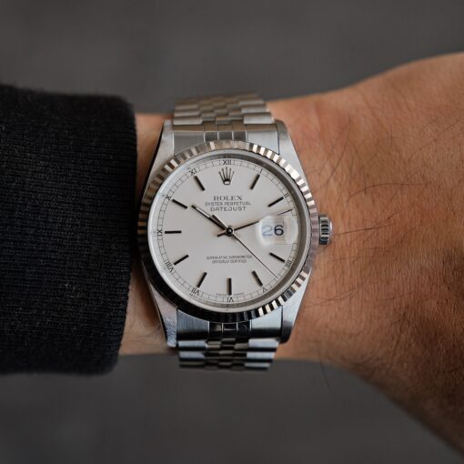 ロレックス/デイトジャスト16234/P番/シルバーダイヤル/保証書付き/ROLEX DATE-JSUT 36 Ref.16234 Silver Dial 2000 Box and Papers - 画像 (4)