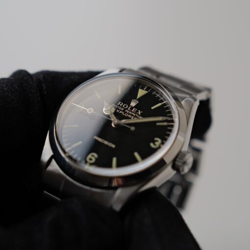 ロレックス/オイスターパーペチュアル5500/エクスプローラーダイヤル/ミラーダイヤル/1966年/ROLEX OYSTER PERPETUAL Ref.5500  EXPLORER "GILT DIAL" 1966 - 画像 (3)