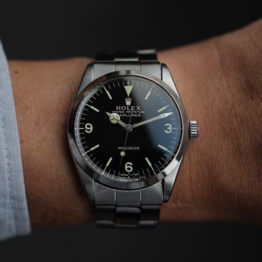 ロレックス/オイスターパーペチュアル5500/エクスプローラーダイヤル/ミラーダイヤル/1966年/ROLEX OYSTER PERPETUAL Ref.5500  EXPLORER "GILT DIAL" 1966 - 画像 (2)