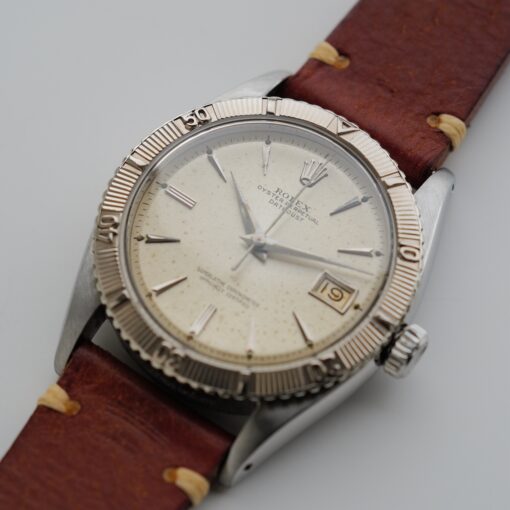 ロレックス/デイトジャスト6609/サンダーバード/シルバーダイヤル/WGベゼル/ROLEX DATE-JUST REF.6609 "Thunderbird" Silver Dial WG Bezel 1957 - 画像 (6)