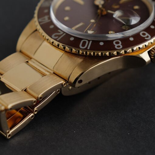 ロレックス/GMTマスター1675/8/茶つぼ/ブレス付/ROLEX GMT-MASTER "Brown Nipple Dial" Ref.1675/8 18KYG with Bracelet 1975y - 画像 (6)