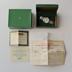 Alternative view of ロレックス/オイスター・パーペチュアル・デイト1501/エンジンターンドベゼル/保証書/元箱付き/ROLEX/OYSTER PERPETUAL DATE/Ref.1501/Engine Turned Bezel/1961/Box and Paper