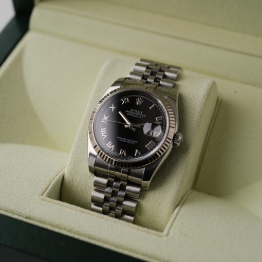 ロレックス/デイトジャスト116234/M番/ブラックローマン/WGベゼル/フルセット/ROLEX DATE-JUST36 Ref.116234 Black Roman WG Bezel 2007-08 Full Set - 画像 (3)