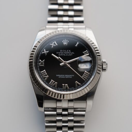 ロレックス/デイトジャスト116234/M番/ブラックローマン/WGベゼル/フルセット/ROLEX DATE-JUST36 Ref.116234 Black Roman WG Bezel 2007-08 Full Set - 画像 (5)