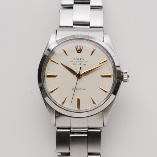 ロレックス/エアキング5500/ホワイトミラーダイヤル/ROLEX AIR-KING Ref.5500 "White Dial" 1968y - 画像 (3)