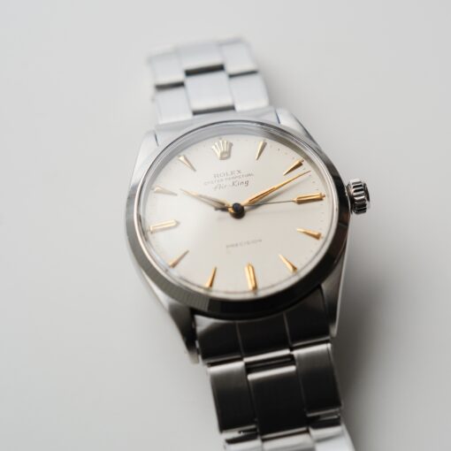 ロレックス/エアキング5500/ホワイトミラーダイヤル/ROLEX AIR-KING Ref.5500 "White Dial" 1968y - 画像 (5)