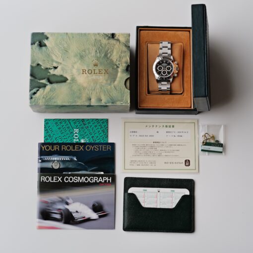 ロレックス/デイトナ16520/R番/段落ちマーク１/逆6/シングルバックル/裏蓋シール/ワンオーナー/ROLEX DAYTONA REF.16520 "Floating Dial" Invert 6 Single Buckle 1988 from first owner - 画像 (2)
