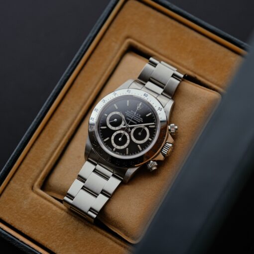 ロレックス/デイトナ16520/R番/段落ちマーク１/逆6/シングルバックル/裏蓋シール/ワンオーナー/ROLEX DAYTONA REF.16520 "Floating Dial" Invert 6 Single Buckle 1988 from first owner - 画像 (3)