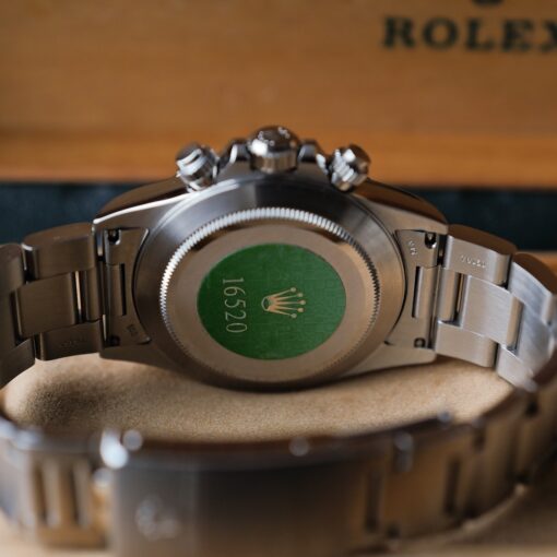 ロレックス/デイトナ16520/R番/段落ちマーク１/逆6/シングルバックル/裏蓋シール/ワンオーナー/ROLEX DAYTONA REF.16520 "Floating Dial" Invert 6 Single Buckle 1988 from first owner - 画像 (5)