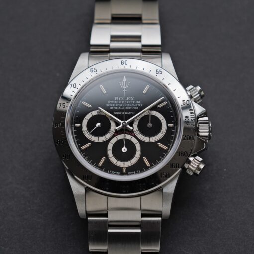 ロレックス/デイトナ16520/R番/段落ちマーク１/逆6/シングルバックル/裏蓋シール/ワンオーナー/ROLEX DAYTONA REF.16520 "Floating Dial" Invert 6 Single Buckle 1988 from first owner - 画像 (7)