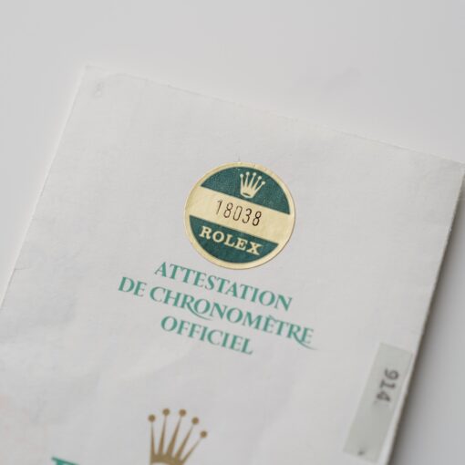 ロレックス/デイデイト18038/18Kイエローゴールド/ローマンインデックス/保証書付き/ROLEX DAY-DATE Ref.18038 Roman Dial 18KYG 1985Y - 画像 (16)