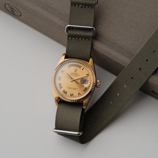ロレックス/デイデイト18038/18Kイエローゴールド/ローマンインデックス/保証書付き/ROLEX DAY-DATE Ref.18038 Roman Dial 18KYG 1985Y - 画像 (17)