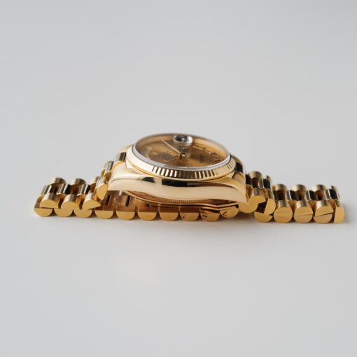ロレックス/デイデイト18038/18Kイエローゴールド/ローマンインデックス/保証書付き/ROLEX DAY-DATE Ref.18038 Roman Dial 18KYG 1985Y - 画像 (9)