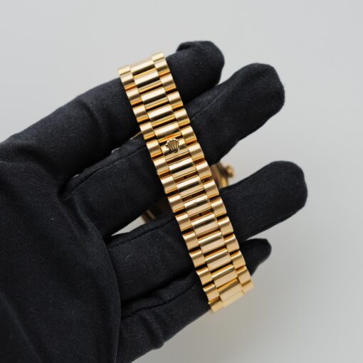 ロレックス/デイデイト18038/18Kイエローゴールド/ローマンインデックス/保証書付き/ROLEX DAY-DATE Ref.18038 Roman Dial 18KYG 1985Y - 画像 (10)