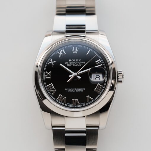 ロレックス/デイトジャスト/116200/ランダム品番/ブラックローマンダイヤル/保証書付きフルセット/ROLEX DATE-JUST Ref.116200 Black Roman Dial 2012Y with Paper - 画像 (5)