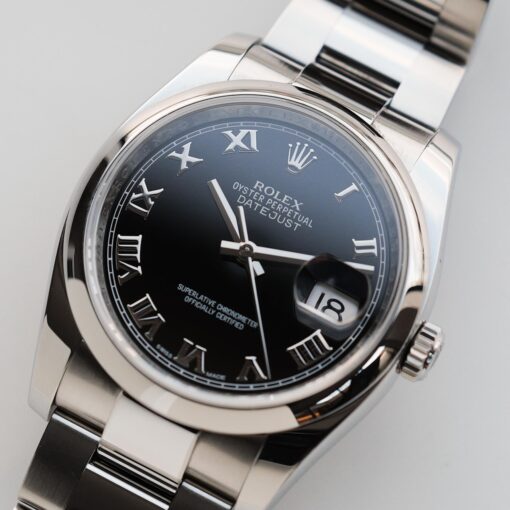 ロレックス/デイトジャスト/116200/ランダム品番/ブラックローマンダイヤル/保証書付きフルセット/ROLEX DATE-JUST Ref.116200 Black Roman Dial 2012Y with Paper - 画像 (7)