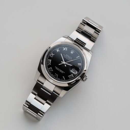 ロレックス/デイトジャスト/116200/ランダム品番/ブラックローマンダイヤル/保証書付きフルセット/ROLEX DATE-JUST Ref.116200 Black Roman Dial 2012Y with Paper - 画像 (6)
