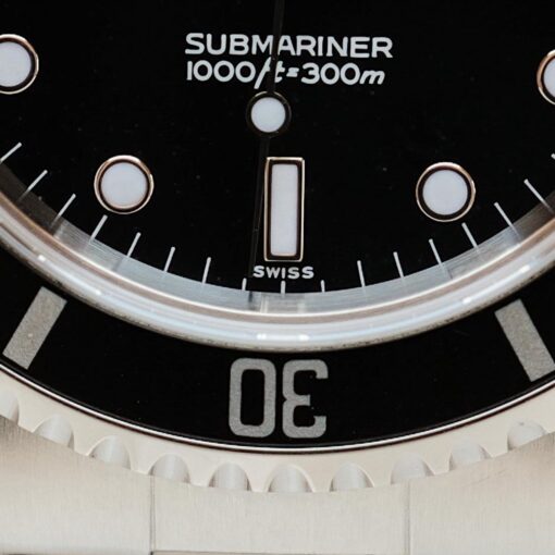ロレックス/サブマリーナー14060/スイスオンリー/裏蓋シールあり/保証書付き/ROLEX SUBMARINER Ref.14060 "SWISS ONLY" 1998y with Paper - 画像 (4)